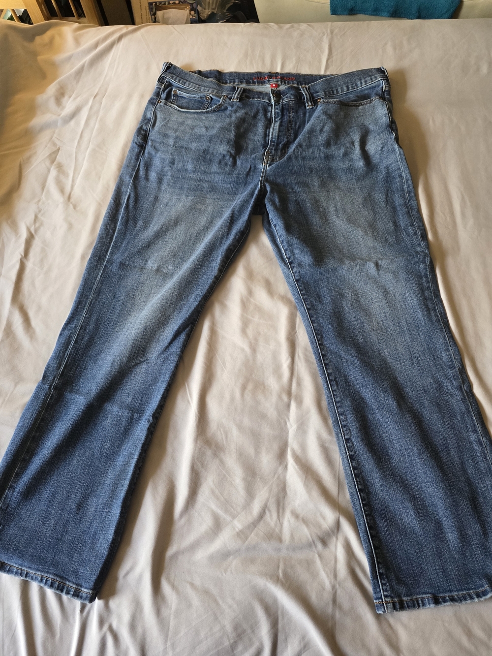 Lucky Brand 181 Relaxed Straight Men's Blue Jeans